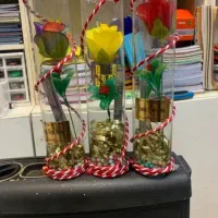 گل شیشه ای مصنوعی استوانه ای گل رز روز مادر|گل مصنوعی|تهران, افسریه جنوبی|دیوار