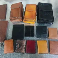 کیف تمام چرم گاوی وبزی دست دوز