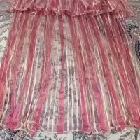 پرده حریر کاملا نو|پرده، رانر، رومیزی|قم, باسکول|دیوار