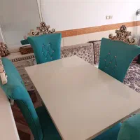 مبل هفت نفره و میز غذاخوری چهار نفره|مبلمان خانگی و میز عسلی|اقبالیه, |دیوار