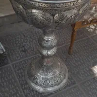 سنگاب قلمزنی نقره قلم کنار مبلمانی ۵۰ درصد تخفیف|کلکسیون اشیاء عتیقه|اصفهان, خواجو|دیوار