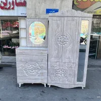 کمد سه درب سه کشو وکیوم طرحدار ام دی اف|جاکفشی، کمد، دراور|تهران, جیحون|دیوار