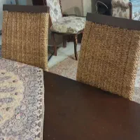 میز نهار خوری ۸ نفره ترکیبی حسیر بافی وکف پارچه|میز و صندلی غذاخوری|پردیس, فاز ۱۱|دیوار