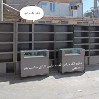 دکور داروخانه عطاری پیشخوان نما شیشه رگال