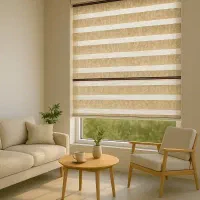 پرده زبرا شید مخمل