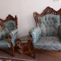 مبل سلطنتی 7 نفره  چوب گردو