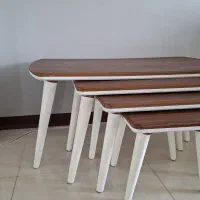 میز عسلی چوبی 4 تیکه تمیز و بدون ایراد|مبلمان خانگی و میز عسلی|گنبد کاووس, |دیوار