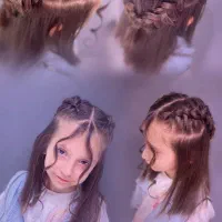 بافت و شنیون کودک|خدمات آرایشگری و زیبایی|آمل, |دیوار