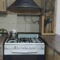 گاز پادیسان ۵ شعله با هود بیمکث|اجاق گاز و لوازم برقی پخت‌وپز|تهران, نارمک جنوبی|دیوار