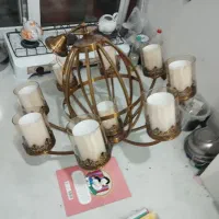 لوستر 9شاخه وارداتی|لوستر و چراغ آویز|علیآباد کتول, |دیوار