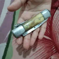 چاقوی دست ساز قدیمی شاخ واقعی