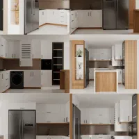 طراحی سه بعدی کابینت آشپزخانه و دکور|خدمات پیشه و مهارت|شیراز, پودنک|دیوار