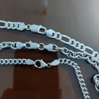 زنجیر پلاک و گردنی نقره