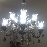 لوستر تمام برنزی ده شاخه