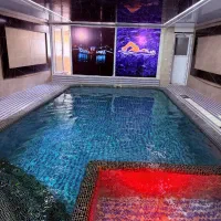 باغ ویلا شیک تمیزاستخر بزرگ داخل آب گرم دوخواب فول