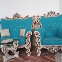 مبل هفت نفره و میز غذاخوری چهار نفره|مبلمان خانگی و میز عسلی|اقبالیه, |دیوار