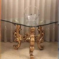 میز جلو مبلی ورق طلا نو سلطنتی