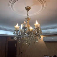 لوستر برنزی شش شعله