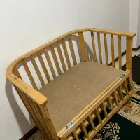 تخت کنار مادر با چوب نایاب سُر(زرین)محافظ دار کودک|تخت و سرویس خواب|چالوس, |دیوار