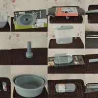 سرویس پلاستیک تی طی برس زمین شیشه شوی صندل/نو