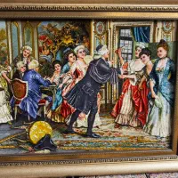 فروش تابلو فرش چله  ابریشم  ابعاد  نوشته شده