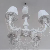 لوستر سفید مدرن نو نو|لوستر و چراغ آویز|خرم‌آباد, |دیوار