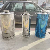 سماور رنگی صنعتی بزرگ هیئتی گازی