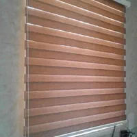 پرده زبرا طرح چوب