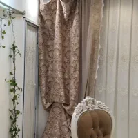 پرده پذیرایی مخمل ۶ متری تمیز و زیبا|پرده، رانر، رومیزی|قم, زنبیل آباد|دیوار