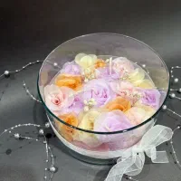 انواع شمع گل دست‌ساز و قالبی باکس گل شمع
