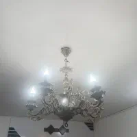 لوستر برنجی ۵ شاخه