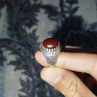 انگشتر نقره عقیق قرمز