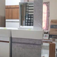 روشویی کابینتی روشویی دستشویی و حمام ایینه باکس|مصالح و تجهیزات ساختمان|پرند, فاز ۶|دیوار