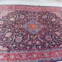 فرش دستباف ساروق سرمه ای نخ فرنگ ۶ زر|فرش|اراک, |دیوار