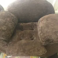 مبل ۷نفره چرم ومخمل درجه ۱|مبلمان خانگی و میز عسلی|شیراز, باغ تخت|دیوار