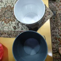 دو عدد گلدان فلزی سطلی|گل و گیاه طبیعی|تهران, نارمک|دیوار