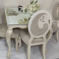 مبل ۹نفره سلطنتی با جلومبلی و میز نهارخوری ۴نفره|مبلمان خانگی و میز عسلی|لنگرود, |دیوار