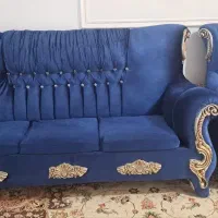 مبل ۷نفره آبی کاربونی