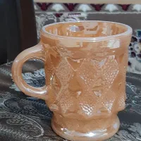 لیوان کریستال طلایی ۶ عدد
