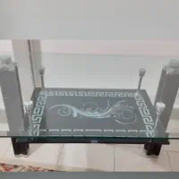 میزن ناهار خوری ۴ نفره دو طبقه شیشه ۶ میل|میز و صندلی غذاخوری|کرج, شاهین‌ویلا|دیوار