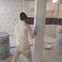 گچکارگچ کارنمزدگی نصب دیوارگچی خورده کاری لکه گیری|خدمات پیشه و مهارت|مشهد, امام خمینی|دیوار