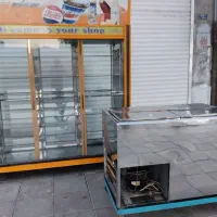 یخچال فریزر ایستاده ۶ درب دومتری و مکعبی ویترینی