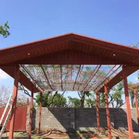 اجرای شیروانی آلاچیق سردری