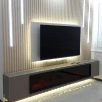 دکور تلویزیون تی وی وال ترمووال ماربل آینه بک لایت
