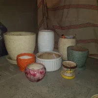 گلدان ۸ عدد  سایز مختلف در حد نو یکجا بفروش میرسد