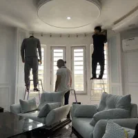 نصب پرده با لوازم|خدمات پیشه و مهارت|بهبهان, |دیوار