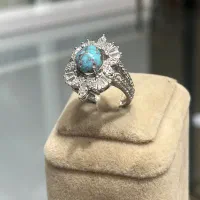 انگشتر نقره زنانه هدیه روز مادر با سنگ طبیعی|بدلیجات|اصفهان, بهار آزادی|دیوار