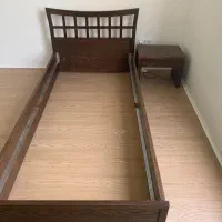 تخت خواب یکنفره تمام چوب برند چوبکده