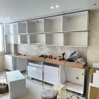 نصب کابینت و کمد درب چوبی پارتیشن و دکور تعمیر مبل