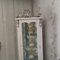 گنجه نو 4 طبقه  شیشه چوب خوش رنگ